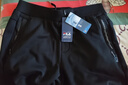 斐樂(lè )（FILA）官方冬季新款男子加絨保暖長(cháng)褲針織直筒運動(dòng)褲子百搭通勤休閑長(cháng)褲 【加絨版】正黑色-BK XL 180/88A 曬單實(shí)拍圖