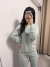 莫代爾少女保暖內衣套裝秋冬季加絨加厚女童初高中學(xué)生校服內搭秋衣秋褲 清新綠 2XL 120-140斤 曬單實(shí)拍圖