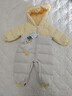 巴拉巴拉童裝嬰兒羽絨服連體衣寶寶2025新款冬裝加厚保暖哈衣爬服萌趣造型 咖色小鴨子-白鴨絨 80 cm-充絨量82g 曬單實(shí)拍圖