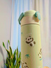 膳魔師（THERMOS）兒童保溫杯大容量水杯316l不銹鋼杯學(xué)生吸管杯運動水壺直身杯子 【熊貓】綠色直飲杯500ml 曬單實拍圖