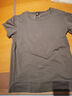 軒峻男士緊身T恤短袖修身健身半袖棉夏季圓領(lǐng)運動(dòng)彈力打底衫收緊袖口 深灰色 XL --140斤左右 曬單實(shí)拍圖