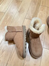 他她（TATA）雪地靴女皮毛一體冬加絨加絨保暖棉鞋厚底棉靴 黃棕（毛里） 37 曬單實(shí)拍圖