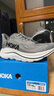 HOKA ONE ONE男款克利夫頓CLIFTON 10輕量透氣緩震跑步鞋 GYST-銀河灰/行星灰 40.5 （US7.5  40 2/3） 曬單實(shí)拍圖