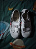 大博文兒童武術(shù)鞋白色帆布鞋練武鞋粘扣魔術(shù)貼低幫舒適小白鞋跑步男鞋 白色 33/215 曬單實(shí)拍圖