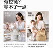 卡迪派（KIDSAPRO）媽咪包帶娃包母嬰春游外出輕便高顏值大容量雙肩包 水光灰 曬單實(shí)拍圖