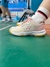 YONEX尤尼克斯羽毛球鞋yy女款訓練透氣緩震SHB101CR 米粉 38 曬單實(shí)拍圖