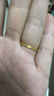 周大生實(shí)心黃金戒指女足金三生三世情侶素圈尾戒生日禮物送女友 10號 - 1.63g 曬單實(shí)拍圖