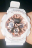 卡西歐（CASIO）手表女GSHOCK獨角獸星空粉學(xué)生雙顯考試多功能運動(dòng)防水送女友禮物 GMA-S120MF-4A 曬單實(shí)拍圖