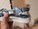 斯凱奇（Skechers）輕便休閑輕質(zhì)舒適涼鞋經(jīng)典魔術(shù)貼141451 藍色/BLU 37 曬單實(shí)拍圖