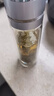 瓷魂 玻璃杯雙層茶水分離杯車(chē)載一鍵速開(kāi)泡茶戶(hù)外玻璃水杯 銀色450ml 曬單實(shí)拍圖