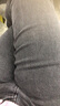 百圖betu女裝春季新款牛仔褲高腰顯瘦九分牛仔煙管褲女2401T61 深灰 M 曬單實(shí)拍圖