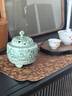 景煜堂祥云瑞鶴電子熏香爐景德鎮陶瓷電香爐可干燒調溫電熏爐電子香薰爐 【天青飛鶴】電熏爐|3C認證|支持干燒|溫度記憶 曬單實(shí)拍圖