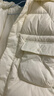 童泰（TONGTAI）寶寶羽絨服冬季衣服兒童中長(cháng)款連帽三防外套鴨絨上衣白色90cm 曬單實(shí)拍圖