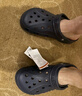 CROCS卡駱馳洞洞鞋貝雅男鞋女鞋輕便耐磨一腳蹬拖鞋休閑鞋|10126 【預售】黑色-001 43 (270mm) 曬單實(shí)拍圖