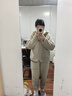 蕉內絨絨506H睡衣男女士衛衣版可外出家居服套裝羊羔絨加厚秋冬季保暖 【王一博同款-女】酷灰 L 曬單實(shí)拍圖