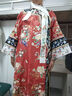 聽月小筑【東華夢(mèng)】原創(chuàng)女清代旗裝氅衣重工全刺繡宮廷風(fēng)格格裝 紅色，含圍領(lǐng) 現(xiàn)貨 M 曬單實(shí)拍圖