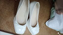 貞喜氣法式氣質(zhì)瑪麗珍厚底增高高跟鞋女新款百搭配裙子復古方頭粗跟單鞋 白色 36 曬單實(shí)拍圖