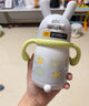 babycare兒童保溫杯嬰幼兒學(xué)飲寶寶吸管杯316L不銹鋼保溫杯幼兒園保溫水壺 贈直通吸嘴-背帶款 歐珀粉 450ml 曬單實(shí)拍圖