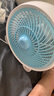 電風(fēng)扇家用桌面風(fēng)扇臺式轉頁(yè)扇小風(fēng)扇制冷輕音學(xué)生宿舍辦公室臥室鴻運扇插電式大風(fēng)力小型靜音 白藍色1.2米線(xiàn) 曬單實(shí)拍圖