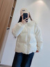 棉服女款冬季立領(lǐng)寬松棉服時(shí)尚簡(jiǎn)約百搭保暖面包服棉襖外套女裝 米色 M （90-110斤） 曬單實(shí)拍圖