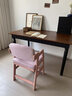 時(shí)居尚實(shí)木兒童學(xué)習椅小學(xué)生防駝背可調節專(zhuān)用寫(xiě)字椅升降座椅粉色椅子 海綿款-Q1櫻花粉+粉色坐墊 曬單實(shí)拍圖