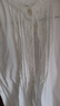 無(wú)印良品（MUJI） 女式 棉紗 長(cháng)袖罩衫 女士襯衫襯衣內搭女裝25年秋季上衣BC2O7A5A 米白色 M （160/84A） 曬單實(shí)拍圖