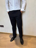 羅蒙（ROMON）高級感休閑西褲男2025新款時(shí)尚潮流修身直筒長(cháng)褲商務(wù)易打理西裝褲 酒紅色 32 (130-140斤) 曬單實(shí)拍圖