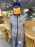 北羅秋冬季餐飲服務(wù)員工作服衛衣定制印字logo飯店奶茶店員工宣傳工服 【單上衣】麻灰/藏青 M 曬單實(shí)拍圖