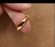 周生生素圈光身面活口泥鰍背黃金戒指 足金開(kāi)口戒情侶結婚對戒09141R 4.29克(含工費100元) 曬單實(shí)拍圖