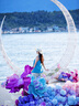 渠辰海邊沙灘裙裙子連衣裙度假風(fēng)連衣裙海邊穿搭吊帶連衣裙藍色連衣裙 沙灘連衣裙（湖藍色） M （85-100斤） 曬單實(shí)拍圖