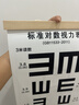 國際標準E字視力表掛墻兒童家用測試眼睛3米5驗光視力測試表掛圖 雙面（兒童+雙E）+實(shí)木框+黑色板棒 曬單實(shí)拍圖