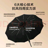 京東京造 颶風(fēng)Pro雨傘全自動(dòng)太陽(yáng)傘遮陽(yáng)男士晴雨傘大號24骨黑色23寸105cm 曬單實(shí)拍圖