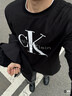 Calvin KleinJeans25秋季新款男士休閑經(jīng)典ck字母印花打底衫圓領(lǐng)長(cháng)袖T恤上衣 YAF-月光白 S 曬單實(shí)拍圖