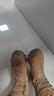 3514作戰靴男訓練鞋高幫戰術(shù)靴側拉鏈男靴新式棕色戶(hù)外沙漠靴 棕色 41 曬單實(shí)拍圖