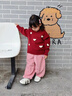 班喜迪女童褲子秋冬款2026新款洋氣兒童休閑長(cháng)褲寶寶冬裝加絨束腳褲冬季 粉色 100 曬單實(shí)拍圖