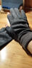露手指頭的手套外賣(mài)騎手快遞員指男冬季半指加絨保暖騎行開(kāi)車(chē)寫(xiě)字釣魚(yú)漏指 黑色**S款露二指男麂皮絨 曬單實(shí)拍圖