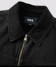 森馬（Semir）夾克男冬寬松痞帥美式復(fù)古水洗牛仔外套時(shí)尚百搭棉服拉鏈開衫 牛仔水洗黑98201 XL 曬單實(shí)拍圖