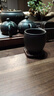 京也黑檀實(shí)木茶杯墊茶墊杯墊茶具配件茶道功夫茶杯托茶托創(chuàng  )意木質(zhì)隔熱 素面-四方鏤空黑檀木杯墊-6片 曬單實(shí)拍圖