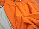 蕉內涼皮501Cool男士防潑水拼接短褲涼感速干防曬耐沾污運動(dòng)褲子夏季 臟橘 L 曬單實(shí)拍圖
