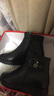 啄木鳥(niǎo)冬季新款真皮媽媽棉鞋短靴女加絨羊毛皮鞋中老年人軟底防滑女靴子 黑色羊毛里 37 曬單實(shí)拍圖