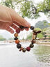 RWTW十八籽多寶手串男士18籽珠佛珠轉運文玩手鏈 朱砂黃財神多寶手串 曬單實(shí)拍圖
