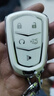 S.CHUANG適用于凱迪拉克ct5鑰匙套xt5汽車(chē)xt4/xt6/ct6/xts/ct4殼ATSL殼扣 B款5鍵【時(shí)尚白】配車(chē)標皮繩 曬單實(shí)拍圖