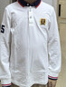 英氏（YEEHOO）男童T恤兒童POLO衫中大童裝打底衫學(xué)院翻領(lǐng)長(cháng)袖上衣春 白色 150 曬單實(shí)拍圖