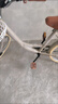 飛鴿（FLYING PIGEON）自行車(chē)成人通勤車(chē)自行車(chē)學(xué)生單車(chē)成人自行車(chē)通勤自行車(chē)女士自行車(chē) 高配奶油米|6速|(zhì)輻條輪+禮包 24寸適合150-170cm 曬單實(shí)拍圖