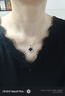 四葉花夏百搭女秋冬時(shí)尚小香風(fēng)氣質(zhì)項鏈輕奢小眾ins潮網(wǎng)紅鎖骨鏈 黑四葉草項鏈【金色】 曬單實(shí)拍圖