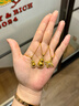 老鋪黃金古法手工足金項鏈 · 葫蘆（1號）鉆飾吊墜（金鏈款） 中號肖邦鏈款金重約17.39g 曬單實(shí)拍圖