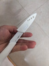 JCZS陶瓷水果刀家用菜刀切菜切片刀廚房輔食刀具案板套裝宿舍便攜小刀 【德國精工】玉白陶瓷廚師刀+帶刀套 1 曬單實(shí)拍圖