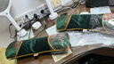 床上用品枕頭可加熱護頸椎艾灸骨頭枕助睡眠睡覺(jué)專(zhuān)用熱敷枕花草枕 綠色加熱枕單只 曬單實(shí)拍圖