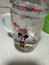 迪士尼兒童玻璃杯牛奶杯果汁杯帶吸管帶蓋米妮 曬單實(shí)拍圖