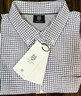 七匹狼長(cháng)袖襯衫男秋季新款小格紋拼接條紋商務(wù)休閑襯衣男裝衣服上衣 103(灰藍) 180/96A/XXL 曬單實(shí)拍圖